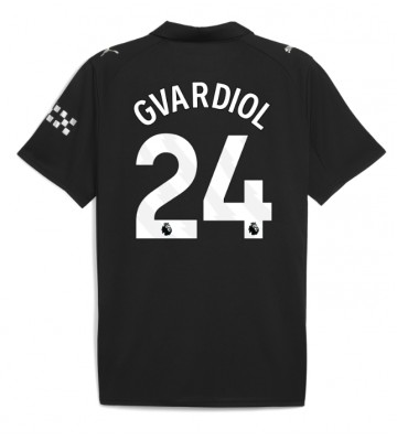 Manchester City Josko Gvardiol #24 Udebanetrøje 2025-26 Kortærmet